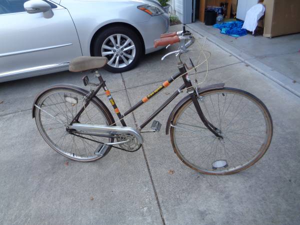 Vintage SEARS Free Spirit 3 Speed Bike Brown Needs TLC Size 26 – $90 (santa rosa)